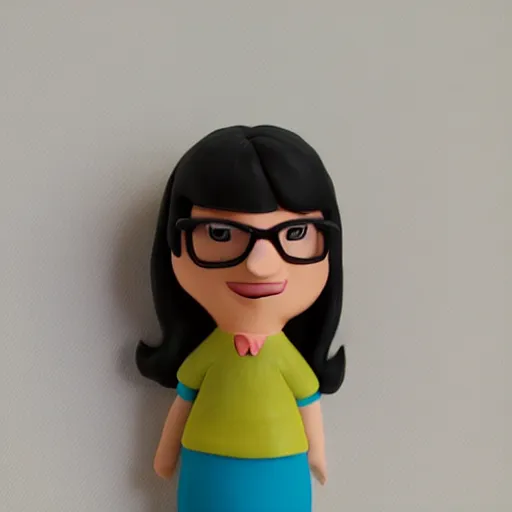 Image similar to Tina Belcher figure Made of clay