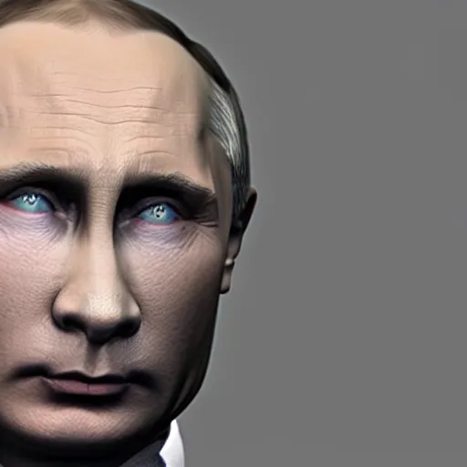 Prompt: Vladimir Putin in the style of a white walker from Game of Thrones