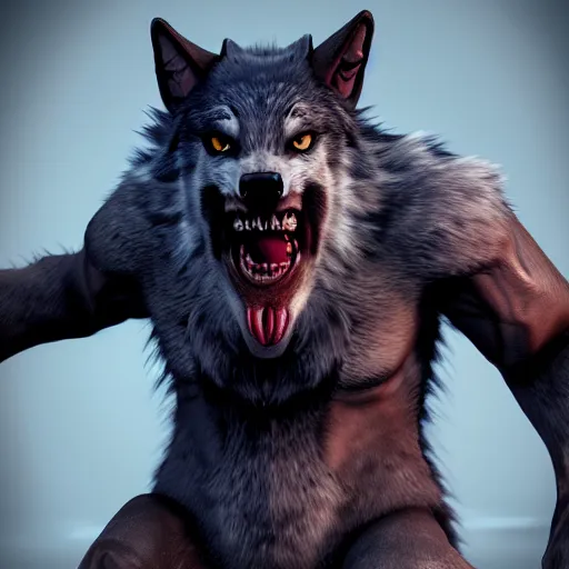 Image similar to cute werewolf from van helsing unreal engine hyperreallistic render 8k character concept art masterpiece closed mouth