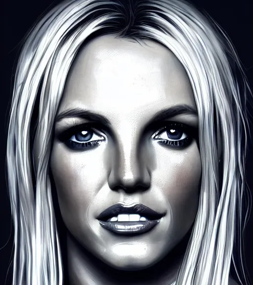 Prompt: portrait of britney spears in heightened detail, poised, intense emotion, detailed facial expression, detailed surroundings, intricate, elegant, highly detailed, centered, digital painting, artstation, concept art, smooth, sharp focus, illustration, by ( pokemon ), wlop