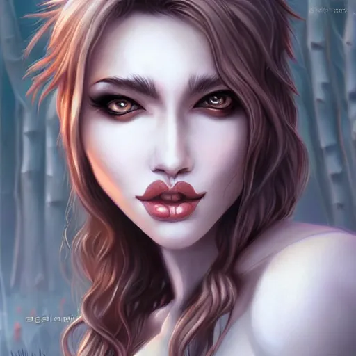 Prompt: beautiful anthropomorphic female werewolf, fantasy art, digital painting, concept art, highly detailed, smooth, art by artgerm