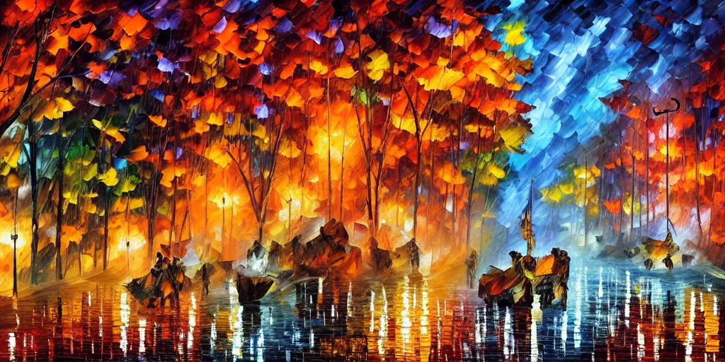 Image similar to ultimate communist victory, inspiring, fantasy art, art by leonid afremov