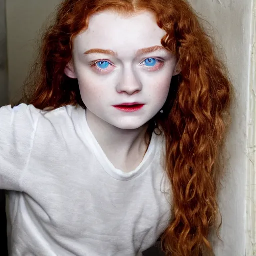 Prompt: sadie sink face as a kitchen sink