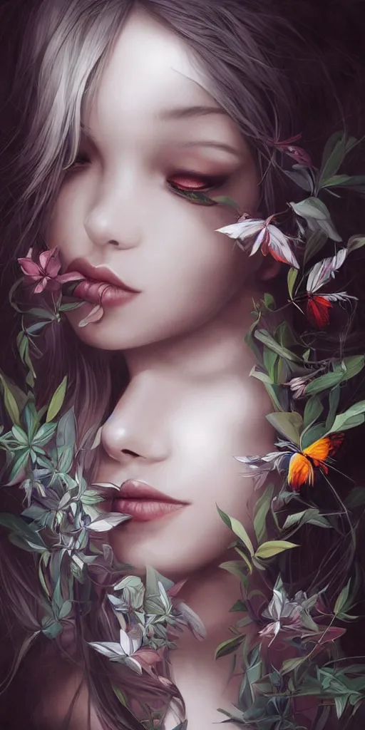 Prompt: Eclectic Nature, artwork by artgerm, eyes open
