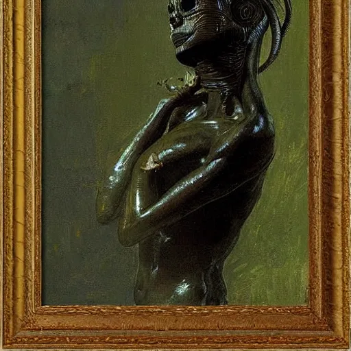 Image similar to alien by ilya repin