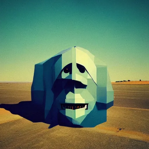 Prompt: !!!pareidolia!!! by Beeple