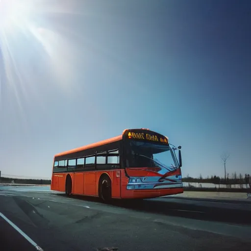 Prompt: a bus with wings shrouded in holy light