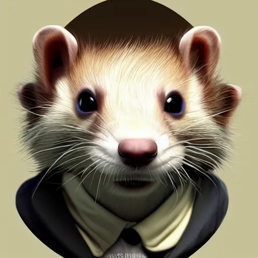 Image similar to a anthropomorphic ferret is walter white, hyperdetailed, artstation, cgsociety, 8 k