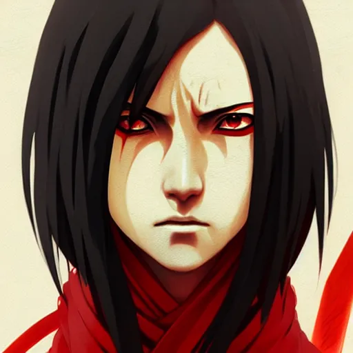 Chalk Pastel – Sharingan user Uchiha Itachi – Artwork by Commission