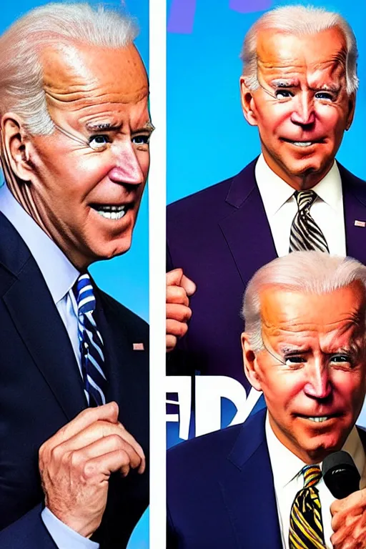 Image similar to Joe Biden as a Fortnite character