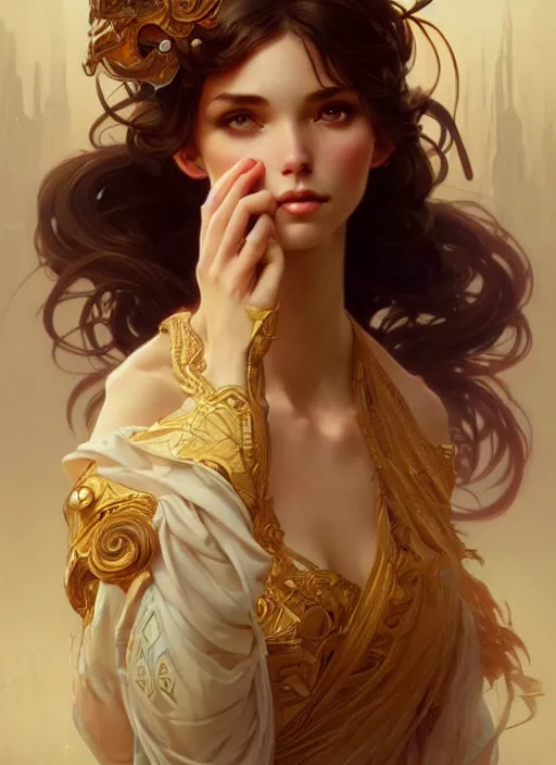 Image similar to cute anthropomorphic, fantasy, intricate, elegant, highly detailed, digital painting, artstation, concept art, wallpaper, smooth, sharp focus, illustration, art by artgerm and greg rutkowski and alphonse mucha