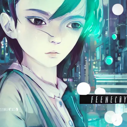 Prompt: Frequency indie album cover, luxury advertisement, white and teal colors. highly detailed post-cyberpunk sci-fi close-up schoolgirl in asian city in style of cytus and deemo, mysterious vibes, by Ilya Kuvshinov, by Greg Tocchini, nier:automata, set in half-life 2, beautiful with eerie vibes, very inspirational, very stylish, with gradients, surrealistic, postapocalyptic vibes, depth of filed, mist, rich cinematic atmosphere, perfect digital art, mystical journey in strange world, bastion game, arthouse