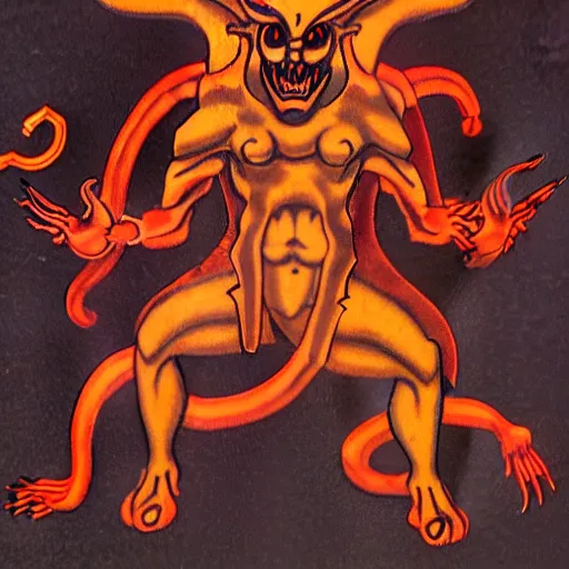 Image similar to poly head chthonic demon