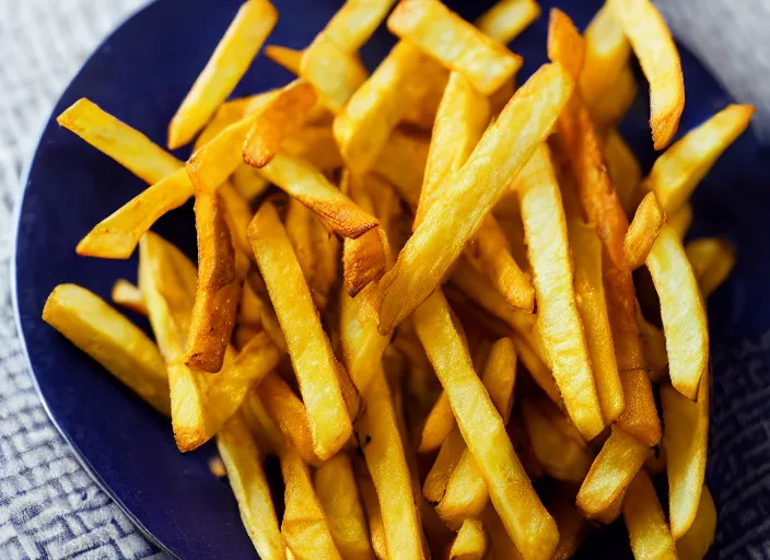 Image similar to dslr food photograph of french fries 8 5 mm f 1. 8