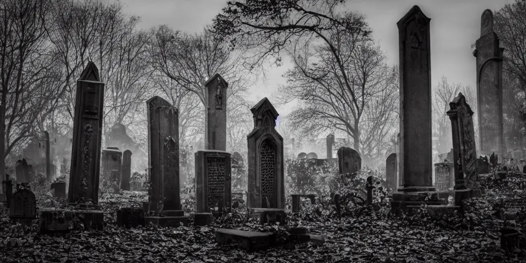 Prompt: a photograph of a single brick throne in a dark gloomy graveyard, volumetric, creepy