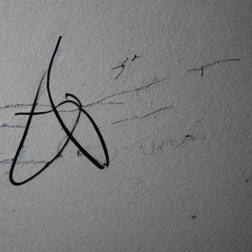 Prompt: an artists signature