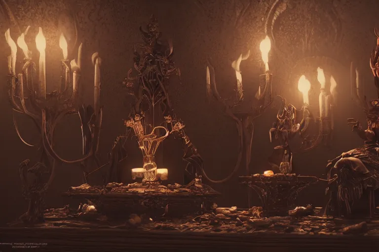 Prompt: dark witches doing a ritual. Ornate details, award winning. Octane render, 4k, 8k, unreal 5, very detailed, hyper control-realism, trending on artstation.”
