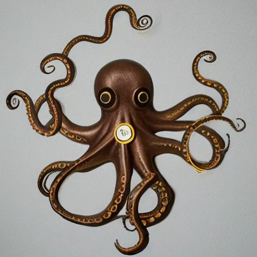 Prompt: octopus clock