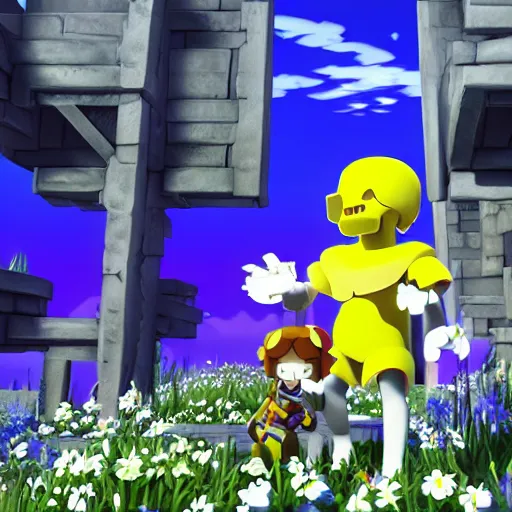 Prompt: screenshot from Undertale 2 (2023), unreal engine 4, high quality graphics, ray tracing, 4k