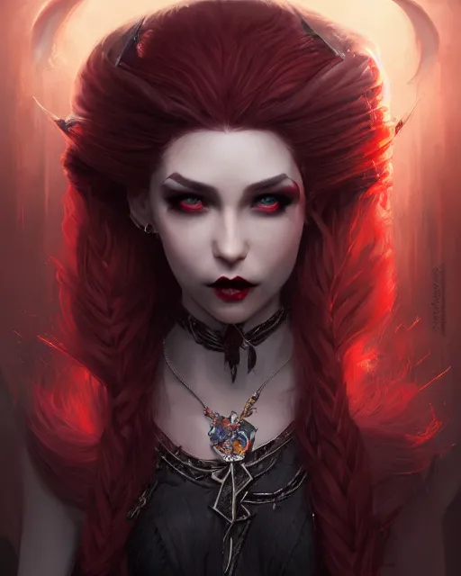 vampire princess, highly detailed, d & d, fantasy, | Stable Diffusion