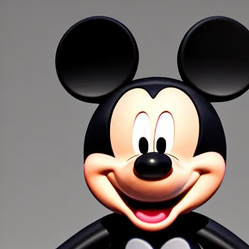 Prompt: mickey mouse [ as a human ], trending on unsplash, zbrush contest winner, [ 4 k photorealism ]!!