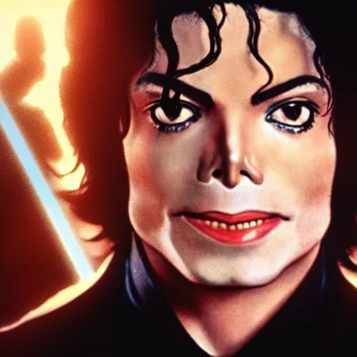 Image similar to Michael Jackson as anakin skywalker in star wars episode 3, 8k resolution, full HD, cinematic lighting, award winning, anatomically correct