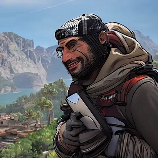 Image similar to ethan klein as the new character added to apex legends