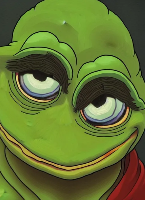 Image similar to pepe the frog character, by matt furie!!!, sad, depressed, portrait, intricat, highly detailed, digital painting, artstation, concept art, wallpaper, smooth, sharp focus, illustration, art by artgerm and greg rutkowski!! and alphonse mucha