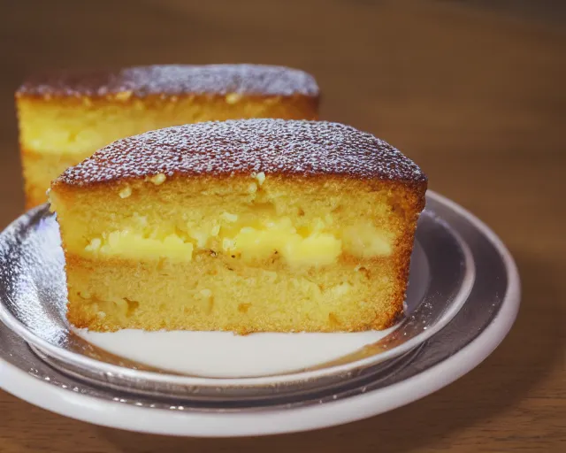 Prompt: dslr food photograph of a pineapple cake, 8 5 mm f 1. 4