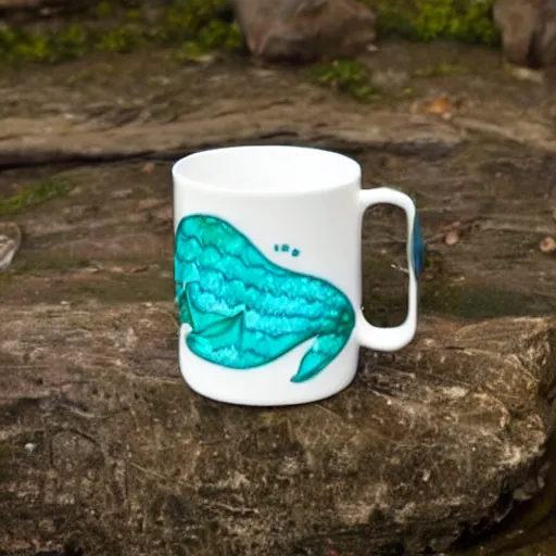 Prompt: mermaid mug