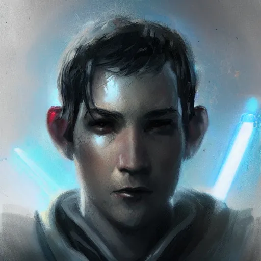 Image similar to portrait of a Jedi inspired by Emmanuel Shiu