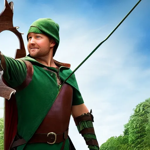 Image similar to disney's robin hood film cgi 3 d