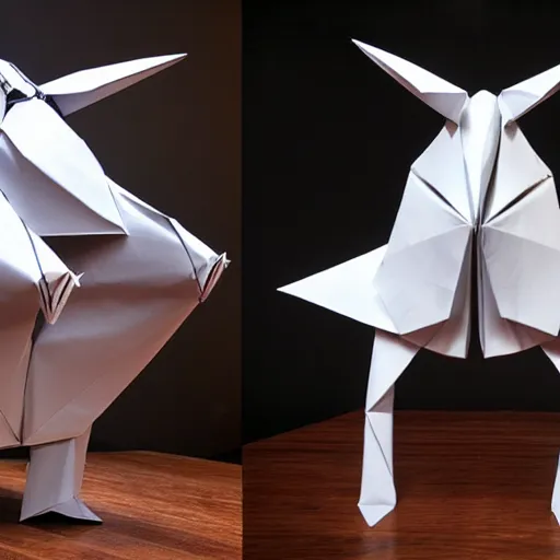 Image similar to [ 🐋 as 🐘 as 🤖 ] origami [ kim jung gi ] [ adams, ansel ]