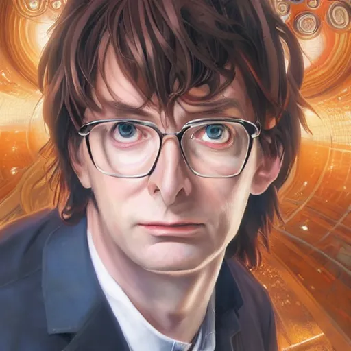 Image similar to The Tenth Doctor as a Beautiful Anime Girl, Beautiful Anime Girl, Beautiful Anime Girl, Looking into the camera, detailed, centered, digital painting, artstation, concept art, donato giancola, Joseph Christian Leyendecker, WLOP, Boris Vallejo, Breathtaking, 8k resolution, extremely detailed, beautiful, establishing shot, artistic, hyperrealistic, beautiful face, octane render, cinematic lighting, dramatic lighting, masterpiece