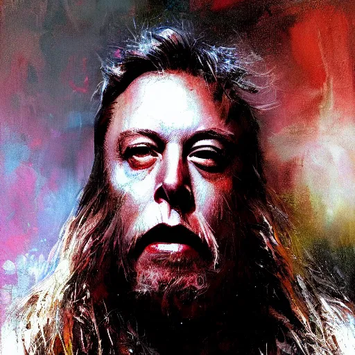 Image similar to chewbacca elon musk by jeremy mann