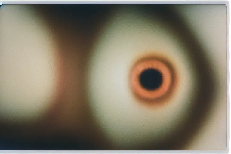 Prompt: theres a star in her eyes and she knows it, polaroid, by rinko kawauchi