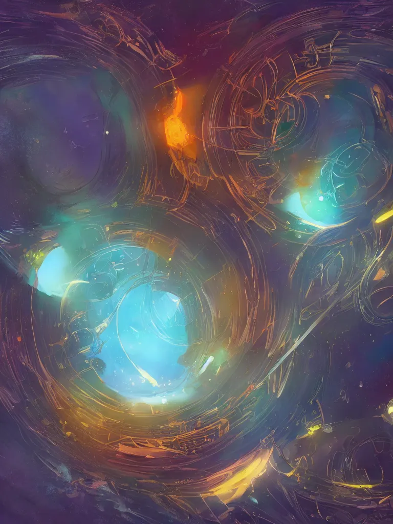 Prompt: antimatter by Disney Concept Artists, blunt borders, golden ratio