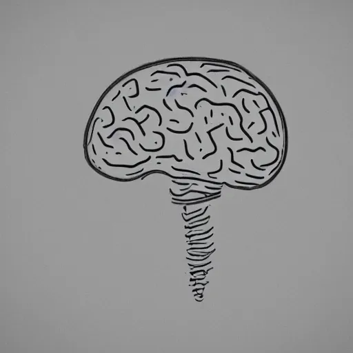 Head human brain thinking sketch Royalty Free Vector Image