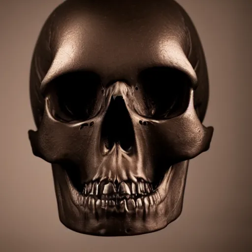 Image similar to A photo of a skull of an Alien, strange object, Alien skull, alien, professional photograph, studio lighting, highly detailed