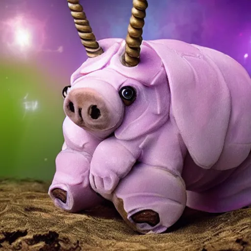 Image similar to photo of a unicorn tardigrade