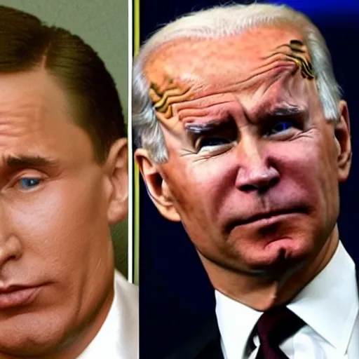 Image similar to vladmir putin and joe biden are the same person,