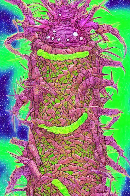Image similar to creature sushi roots cactus elemental flush of force nature micro world fluo light deepdream illumination ray tracing hdr fanart arstation by sung choi and eric pfeiffer and gabriel garza and casper konefal