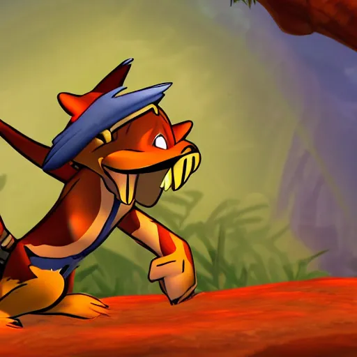 Image similar to ty the tasmanian tiger