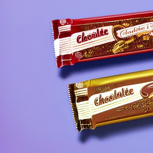 Image similar to chocolate candy bar packaging, 2 0 0 0 s style, very appealing, marketing photo