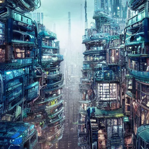 Prompt: city, biopunk