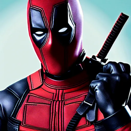 Image similar to deadpool in the walking dead 4 k detailed super realistic