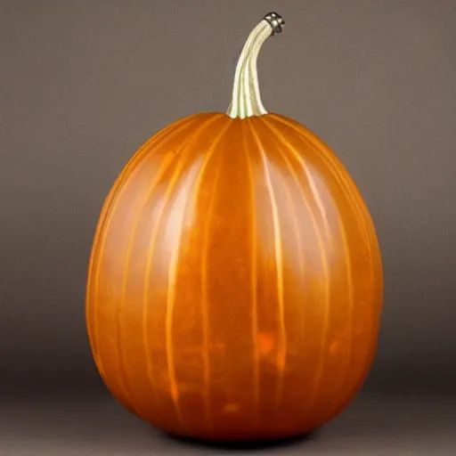 Image similar to gourd with face of amber heard hybrid intercross mix as a gourd