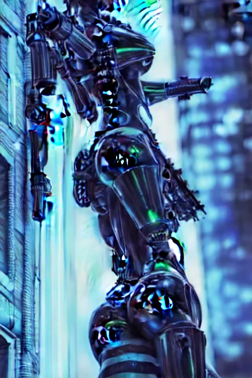 Image similar to cyberpunk beautiful woman, abstract black oil, gear mecha, detailed acrylic, grunge, intricate complexity, rendered in unreal engine, photorealistic, neon ambiance