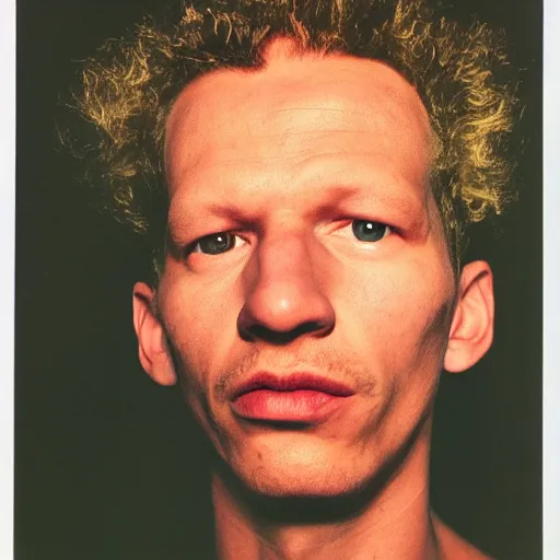 Prompt: chris morris, portrait, fashion photography, 3 5 mm film, by david bailey, mariko mori, davide sorrenti