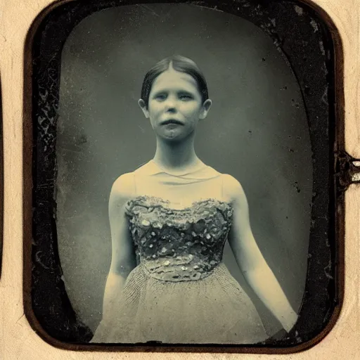 Prompt: tintype photo, underwater, Cyclopes